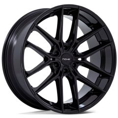24X10 Niche Prodigy 6 Gloss Black NC280 6x5.5/139.7 20mm
