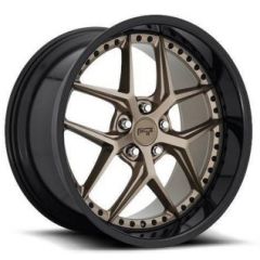 19x8.5 Niche Vice Vice Bronze w/ Gloss Black Lip M227 5x4.5/114.3 35mm
