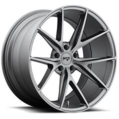 Staggered Full Set: Niche Misano Anthracite M116