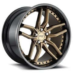 19x8.5 Niche Methos Bronze w/ Gloss Black Lip M195 5x4.5/114.3 35mm