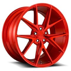(Clearance - No Returns) 18x8 Niche Misano Candy Red M186 5x4.5/114.3 40mm