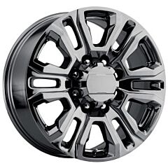 20x8.5 Performance Replicas PR207 Black Chrome 8x180 47mm