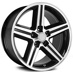 18x8 Performance Replicas PR148 Gloss Black Machined 5x4.75/120.7 0mm