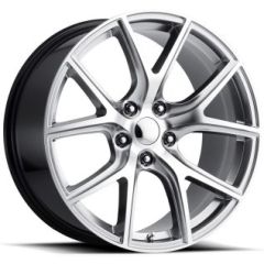 20x10 Performance Replicas PR181 Hyper Silver Machined 5x5/127 50mm