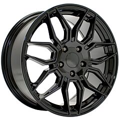 Staggered Full Set: OE Replica Corvette C7 CV03 Gloss Black