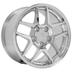 17x9.5 OE Replica Corvette C5 Z06 CV04 Chrome 5x4.75/120.7 54mm