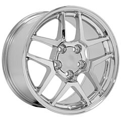 Staggered Full Set: OE Replica Corvette C5 Z06 CV04 Chrome