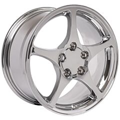 Staggered Full Set: OE Replica Corvette C5 CV05 Chrome