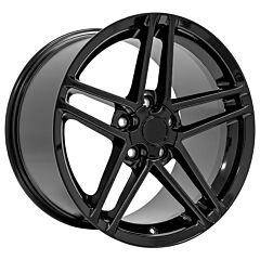 Staggered Full Set: OE Replica Corvette C6 Z06 CV07 Gloss Black