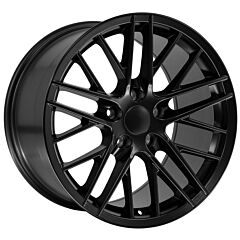 Staggered Full Set: OE Replica Corvette C6 ZR1 CV08 Satin Black