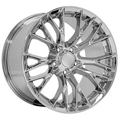 Staggered Full Set: OE Replica Corvette C7 Z06 CV22 Chrome