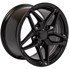 Staggered Full Set: OE Replica Corvette C7 ZR1 CV31 Gloss Black