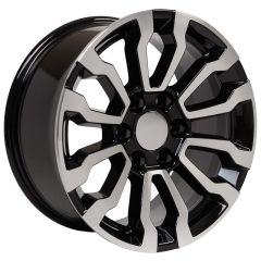 18x8.5 OE Replica GMC Sierra CV35 Gloss Black Machined 6x5.5/139.7 24mm