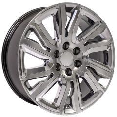22x9 OE Replica GMC Sierra CV39 Hyper Black w/ Chrome 6x5.5/139.7 28mm