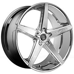 Staggered Full Set: Lexani R-Four Chrome