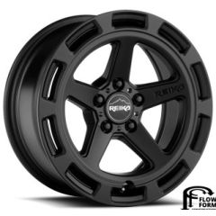 (Clearance - No Returns) 17x8 Reika R20 Teton Satin Black 5x4.5/114.3 38mm