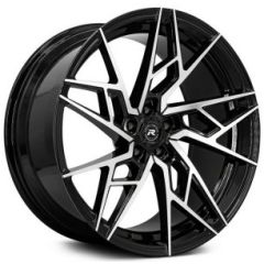 22x9 Renzo Ascari Gloss Black Machined (CUSTOM) 