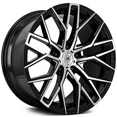 Staggered Full Set: Renzo Cota Gloss Black Machined Face