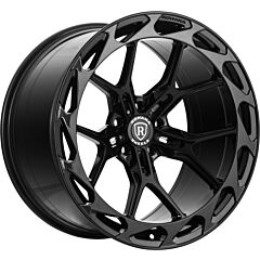 Staggered Full Set: Rohana RFX19 Gloss Black (Cross Forged)