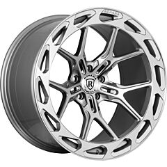 20x10 Rohana RFX19 Silver Machined (Cross Forged) (Deep Concave) 5x4.5/114.3 22mm