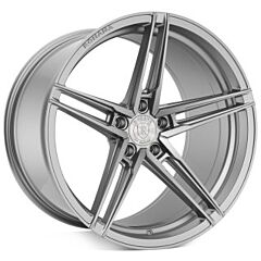 Staggered Full Set: Rohana RFX15 Brushed Titanium (Cross Forged)