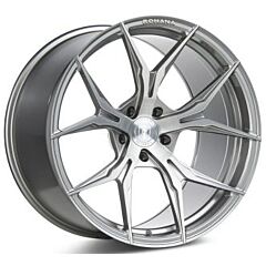 Staggered Full Set: Rohana RFX5 Brushed Titanium (Cross Forged)