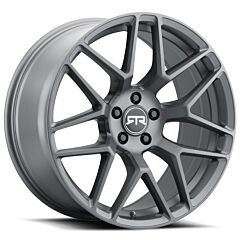 Staggered Full Set: RTR Tech 7 Mustang Satin Charcoal (Flow Formed)