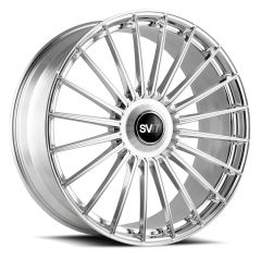 Staggered Full Set: Savini SV.1 X1 Brushed w/ High Polish Accent (Fully Forged)