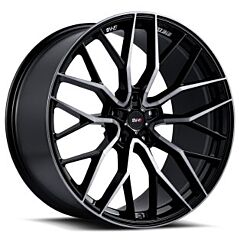 Staggered Full Set: Savini SV-F2 Double Dark Tint w/ Gloss Black (Flow Form)