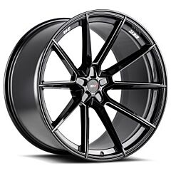 Staggered Full Set: Savini SV-F4 Gloss Black Milled (Flow Form)