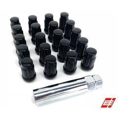 Black Spline Lug Nut Kit + Key