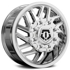20x8.25 TIS Off-Road 544C Chrome Dually Front 8X210 127MM 154.3 C.B.