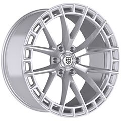 22X10 TIS Motorsports 504MB Silver Machined 6x5.5/139.7 24mm