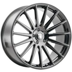 (Clearance - No Returns) 17x8 Touren TR92 Gloss Graphite Machined  5x4.5/114.3 35mm