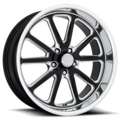 17x7 US Mags U117 Rambler Gloss Black Milled w/ Diamond Cut Lip 5x4.75/120.7 1mm