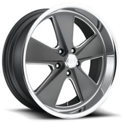 18x8 US Mags U120 Roasdster Anthracite w/ Polished Lip 5x4.75/120.7 1mm