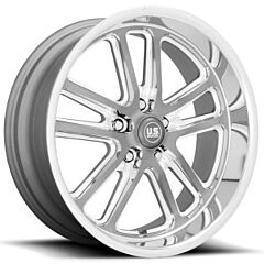 Staggered Full Set: US Mags U130 Bullet Textured Gunmetal w/ Milled Edges