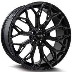 17X7.5 Versus VS55 Gloss Black 5x4.5/114.3 38mm