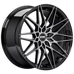 Staggered Full Set: VMR V801 Titanium Black (Flow Formed)