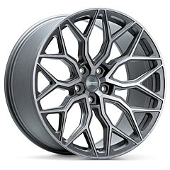 Staggered Full Set: Vossen HF-2 Tinted Matte Gunmetal (Hybrid Forged)
