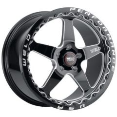 17x10 Weld Performance Ventura Beadlock S904 Gloss Black Milled Machined (Rotary Formed) 5x120 42mm