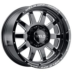 20x9 Weld Off-Road Stealth W102 Gloss Black Milled (Rotary Forged) 8x170 0mm
