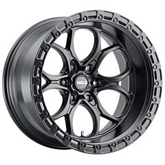 20x12 Weld Off-Road Ledge W108 Satin Black (Rotary Forged) (* May Require Trimming) 6x5.5/139.7 -44mm