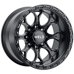 20x9 Weld Off-Road Ledge W108 Satin Black (Rotary Forged) 8x6.5/165 0mm
