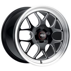 17x8 Weld Performance Solana S110 Gloss Black Milled (Rotary Formed) 5x5/127 0mm
