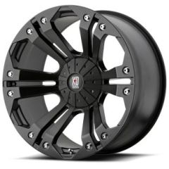 18x9 XD Series XD778 Monster Matte Black 5x5/127 5x5.5/139.7 -12mm