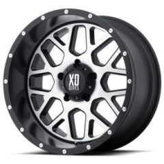 (Clearance - No Returns) 20x10 XD Series XD820 Grenade Satin Black w/ Machined Face 6x5.5/139.7 -24mm