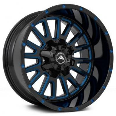 Category American Off-Road A105 Black Blue Milled (Dual Stage Forged) image