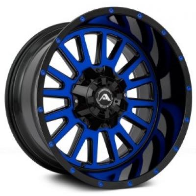 Category American Off-Road A105 Black Blue Machined (Dual Stage Forged) image