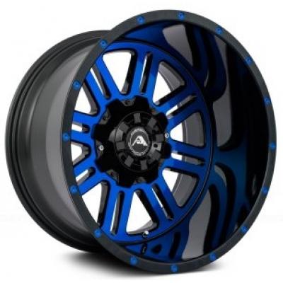 Category American Off-Road A106 Black Blue Machined (Dual Stage Forged) image